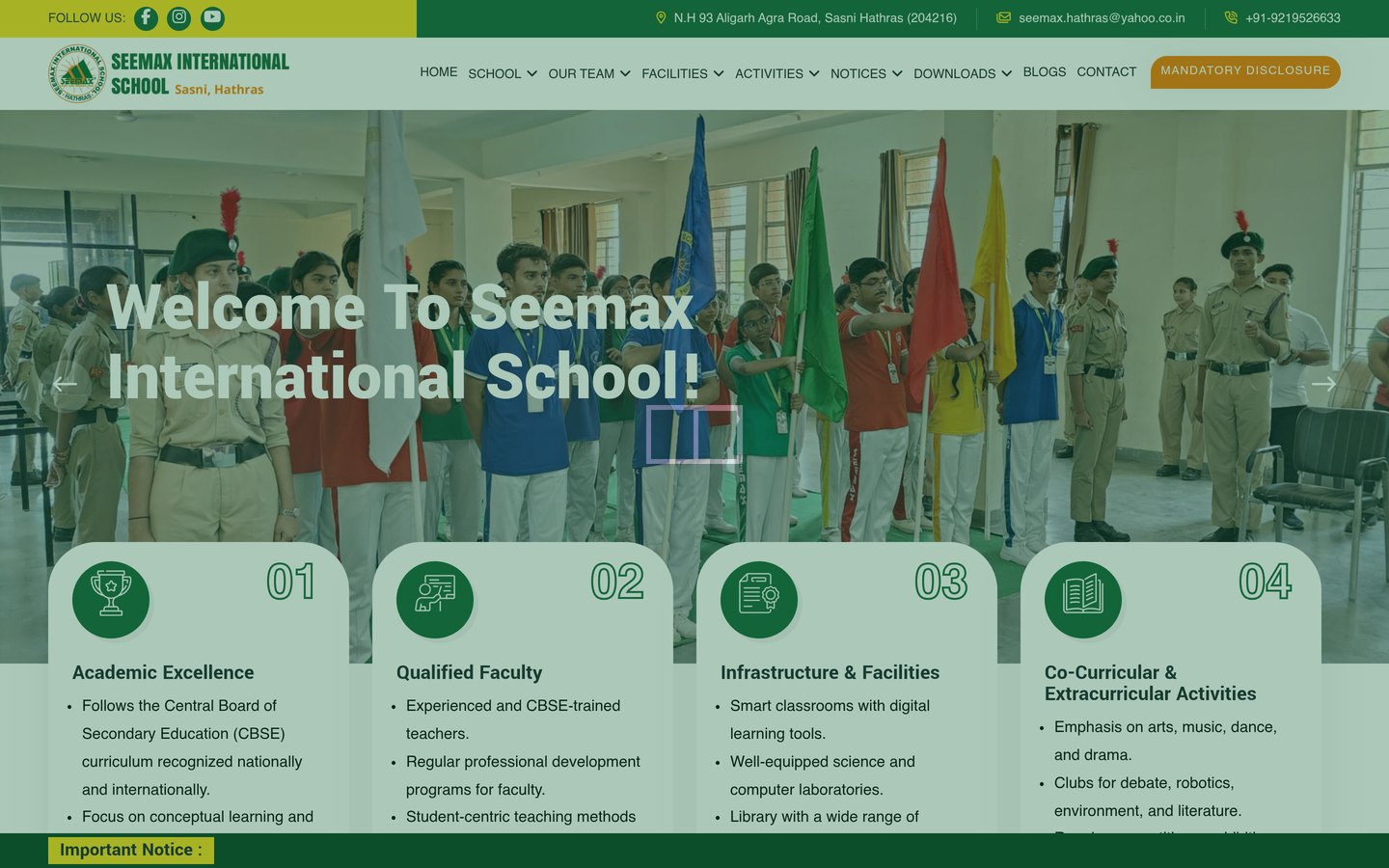 Seemax International School — homepage